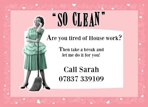 cleaning services leaflets