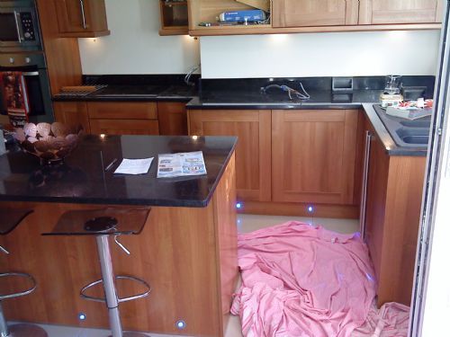 Fitted kitchen.