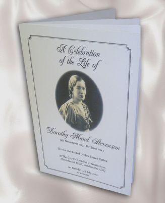 funeral booklet