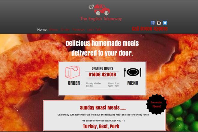 The English Takeaway, Spalding | 4 reviews | Catering Company - FreeIndex