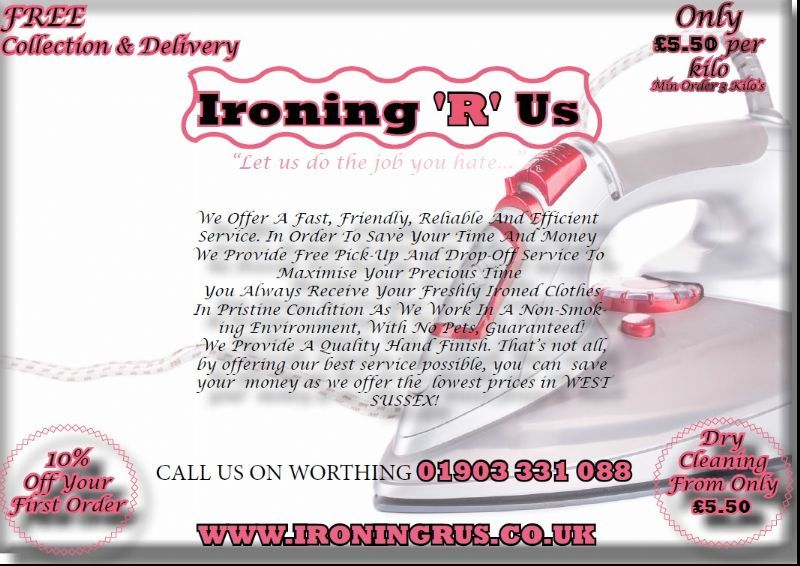 Ironing R Us, Worthing  Ironing Service - FreeIndex
