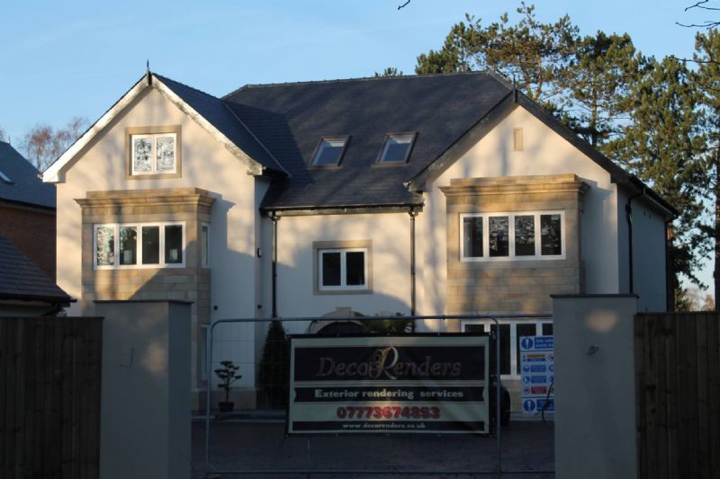 Wall rendering services.