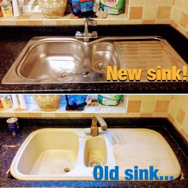New sink and tap installed.