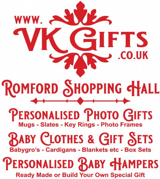 V K Gifts, Romford Personalised Gift Shop FreeIndex