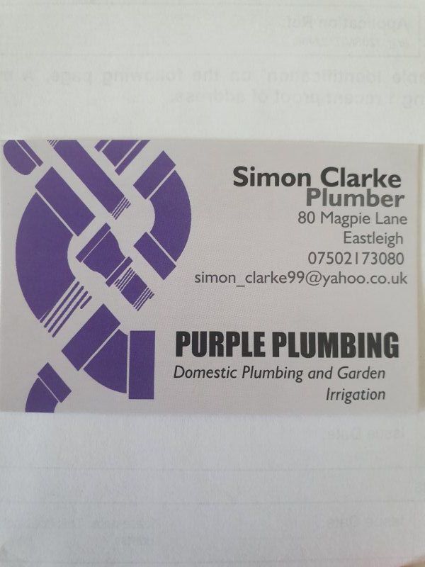 Purple Plumbing, Eastleigh Plumber FreeIndex