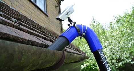 Gutter cleaning with vacuum in Manchester and Bolton.
