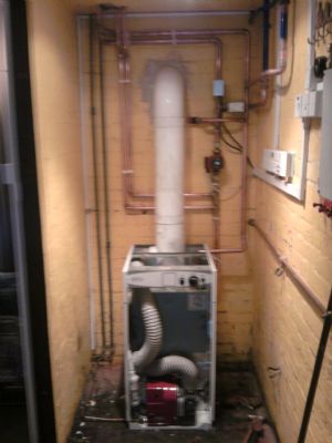 New boiler in- situ