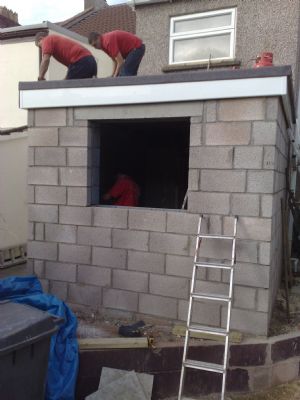 A Small Extension Project midway through. Builder in Bristol.